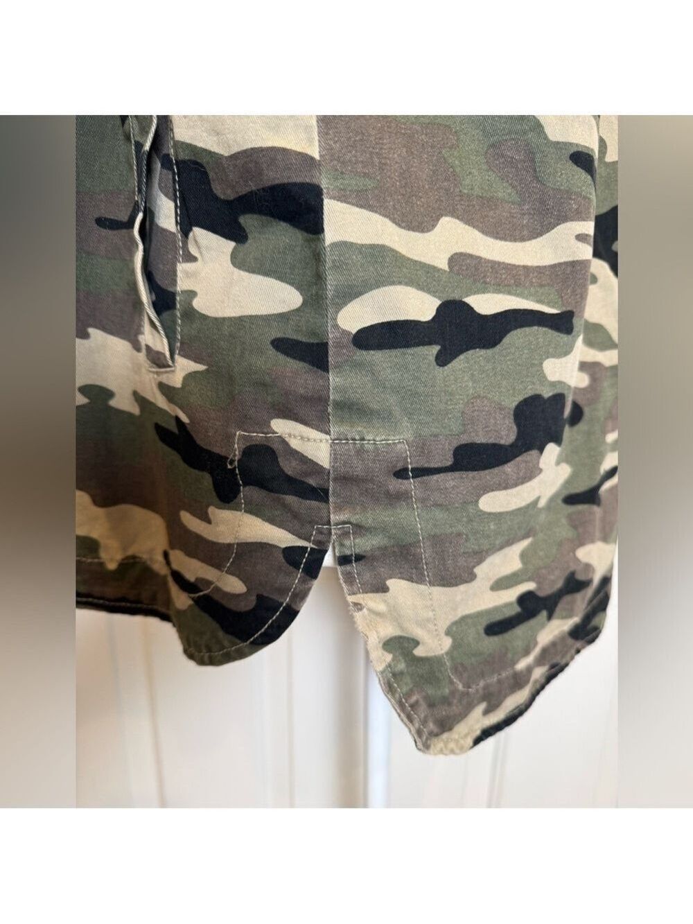 Elodie Camo Utility Jacket Military Style Cotton Button Front Small - Picture 7 of 11